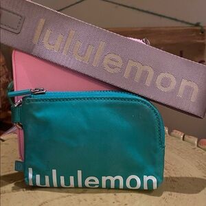 Lululemon Clippable Card Pouch Cardholder Athletic Pouch and Strap